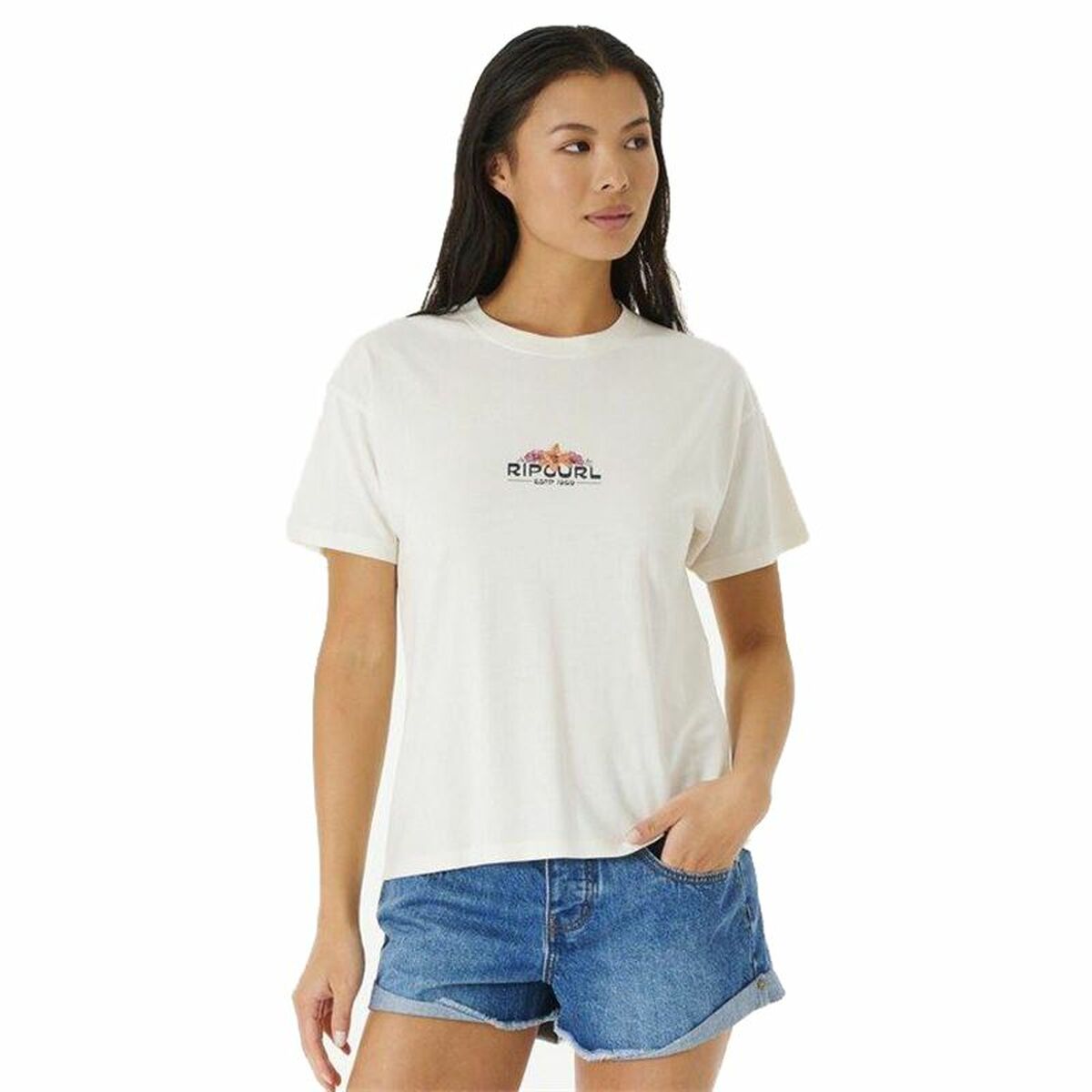 T-shirt Rip Curl Sun Relaxed White