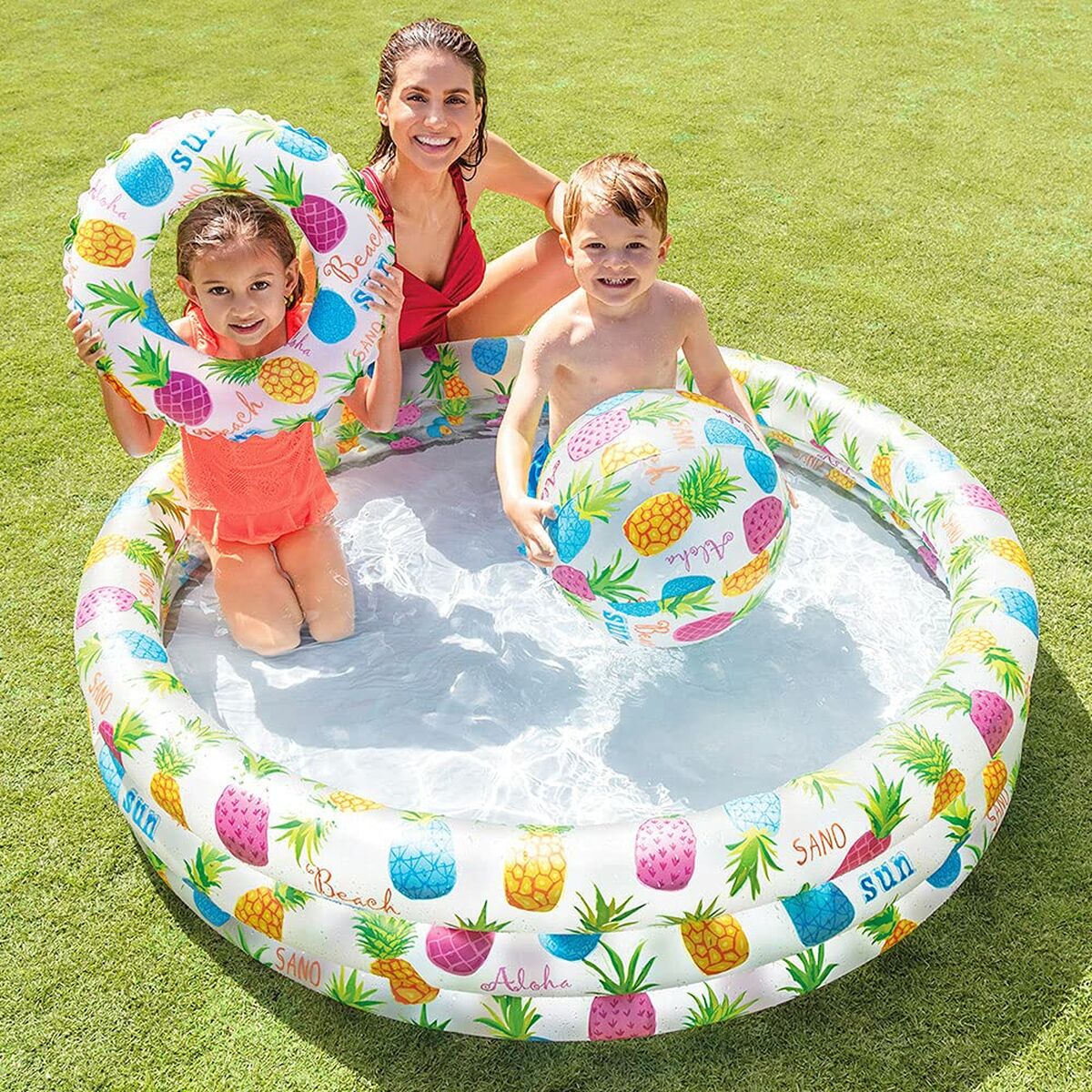 Inflatable Paddling Pool for Children Intex 248 L 132 x 28 x 132 cm