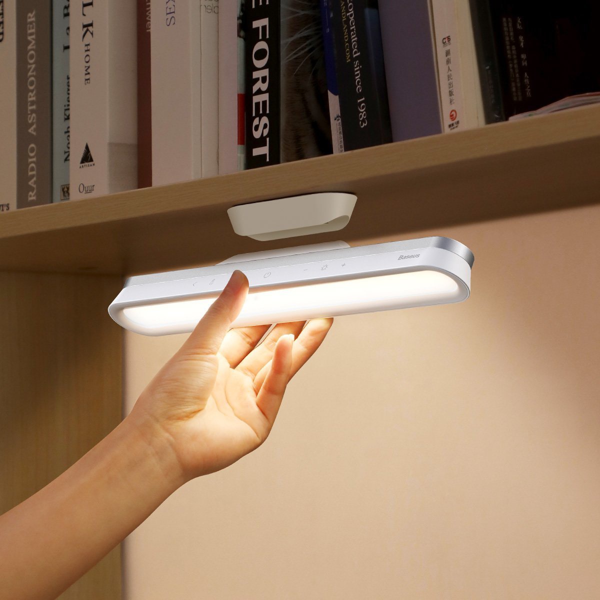 Baseus Magnetic Stepless Lamp Pro, with a touch panel (white)