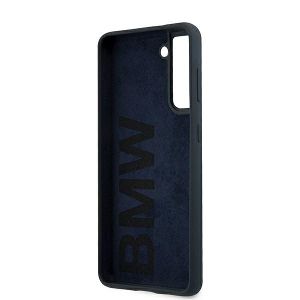 BMW BMHCS21MSILNA Samsung Galaxy S21+ Plus navy hardcase Silicone Signature