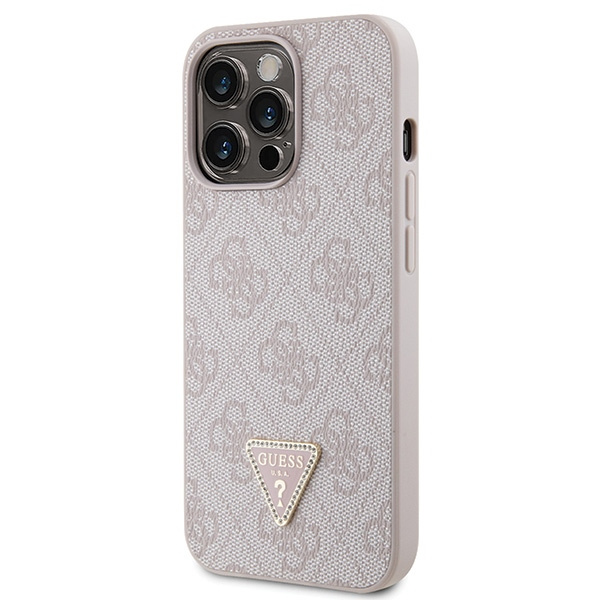 Guess GUHCP13LP4TDSCPP Apple iPhone 13/13 Pro hardcase Crossbody 4G Metal Logo pink