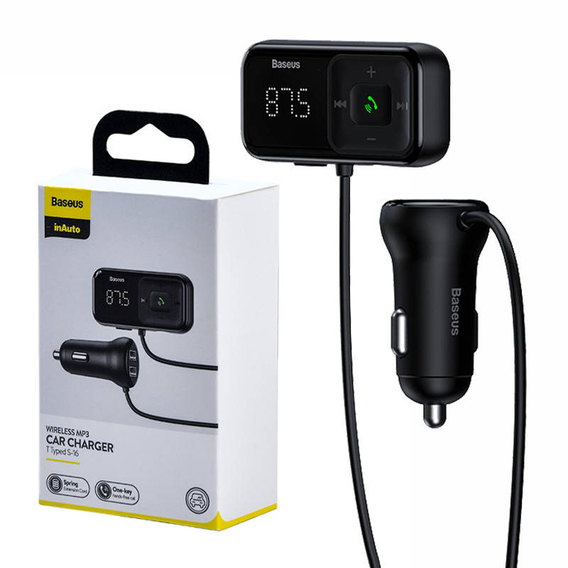Baseus Car Transmitter Bluetooth MP3 S-16 (black)