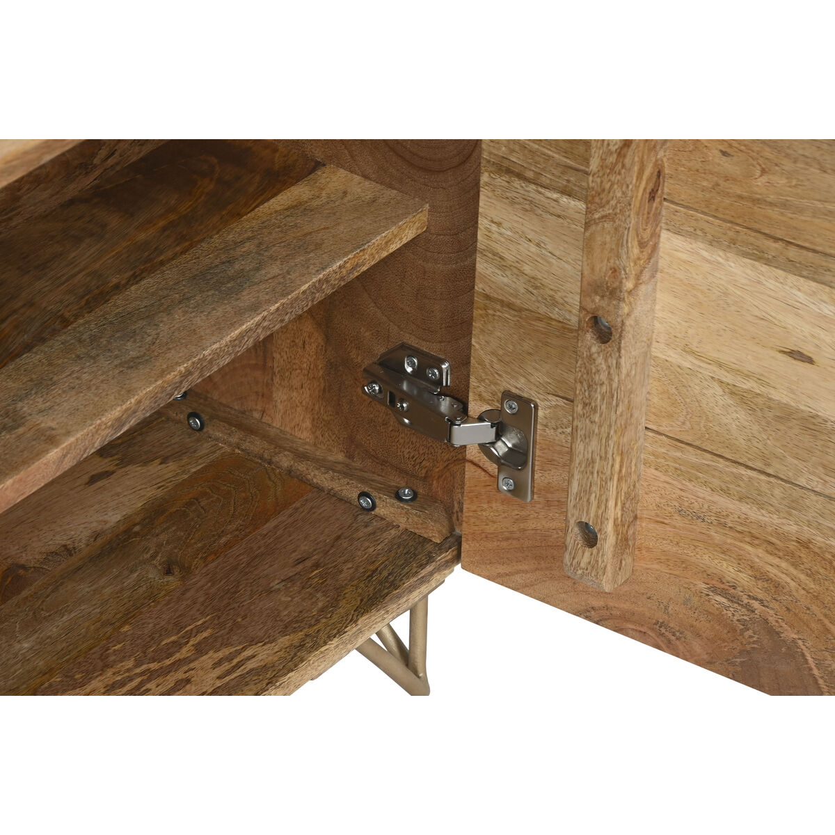 Nightstand Home ESPRIT Golden Natural 50 x 40 x 50 cm