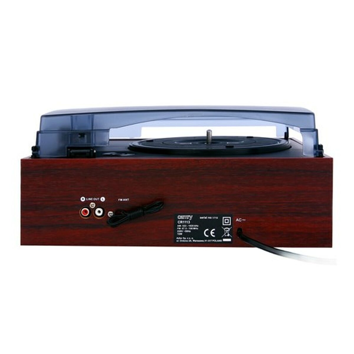 Record Player Adler CR1113 Black Wood Chrome