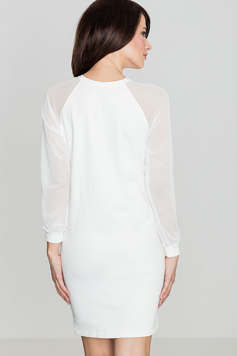  Short dress model 119330 Lenitif  beige