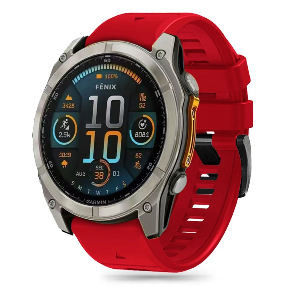 Tech-Protect Silicone Line Garmin Fenix 5x / 5x Plus / 6x / 6x Pro / 7x / 8 51mm Red