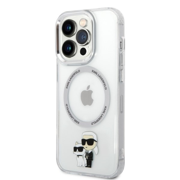 Karl Lagerfeld KLHMP14XHNKCIT Apple iPhone 14 Pro Max hardcase transparent IML NFT Karl&Choupette Magsafe