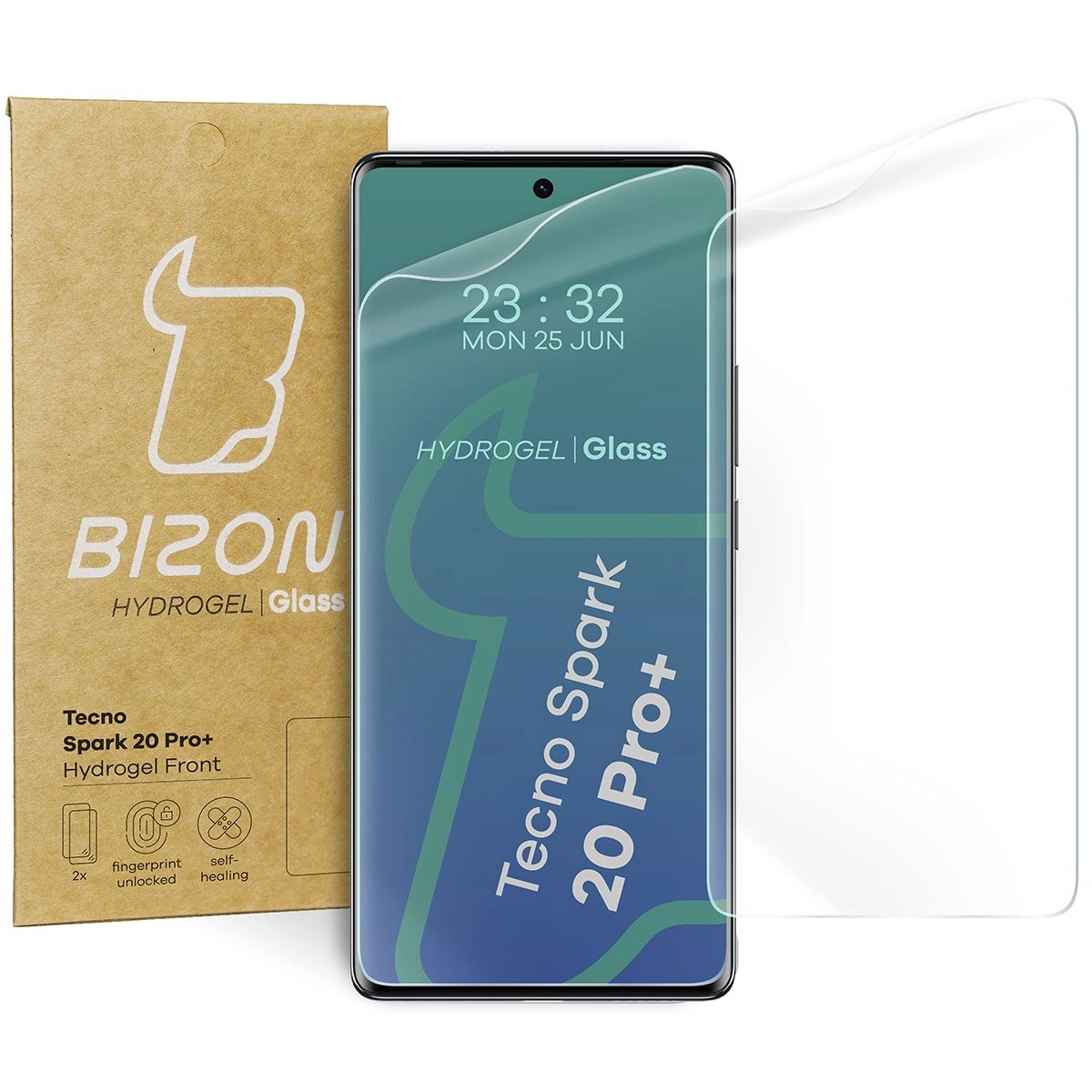 Bizon Glass Hydrogel Front Tecno Spark 20 Pro+ [2 PACK]
