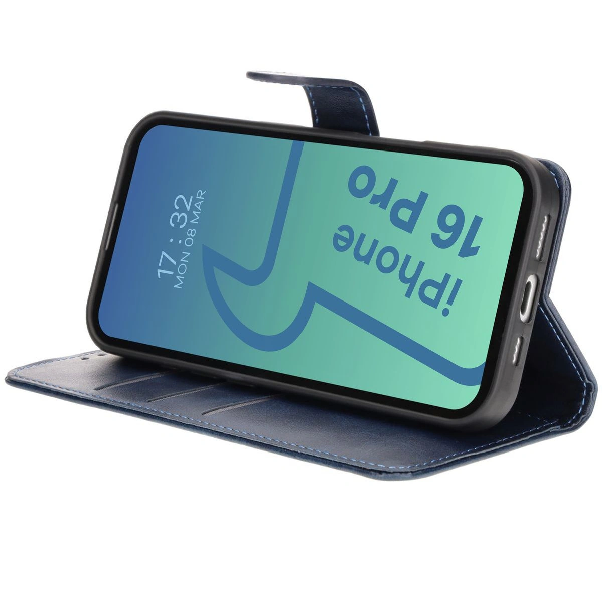 Bizon Case Pocket Apple iPhone 16 Pro navy blue