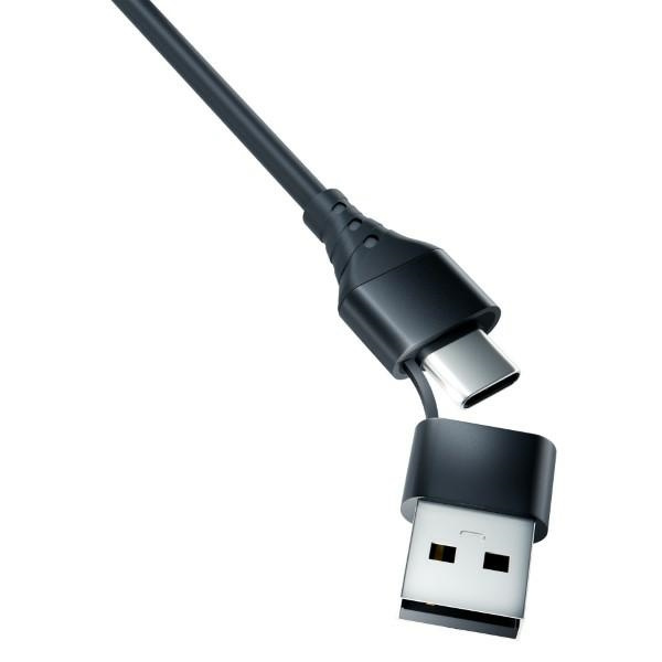 3MK cable Hyper 3w1 USB-A - USB-C / USB-C, microUSB, Lightning 1.5m black