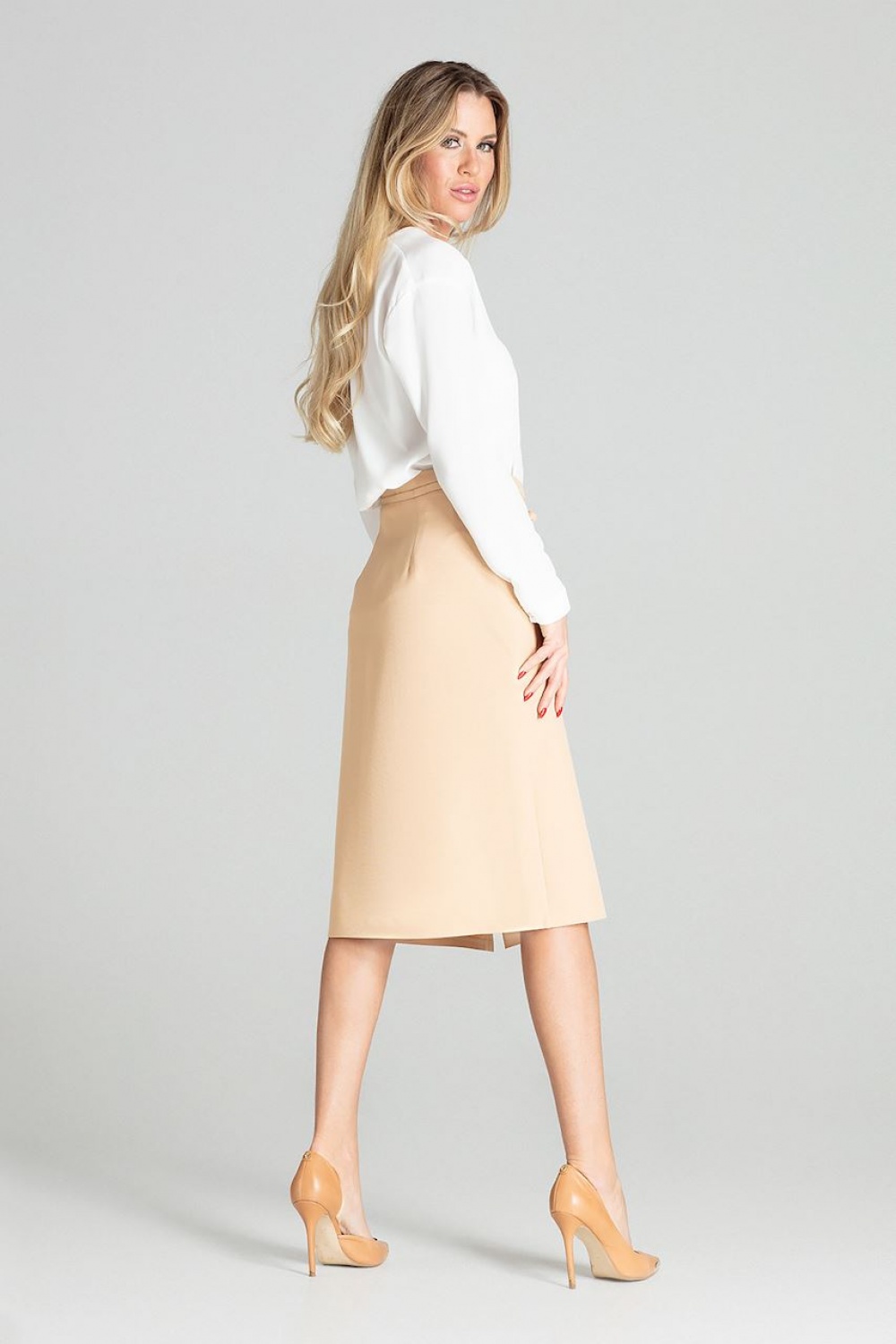 Skirt model 141760 Figl beige Ladies