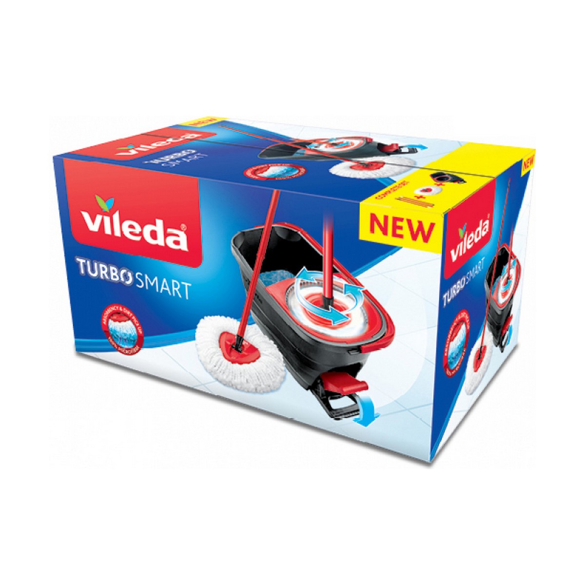 Mop with Bucket Vileda Turbo Smart Podłoże