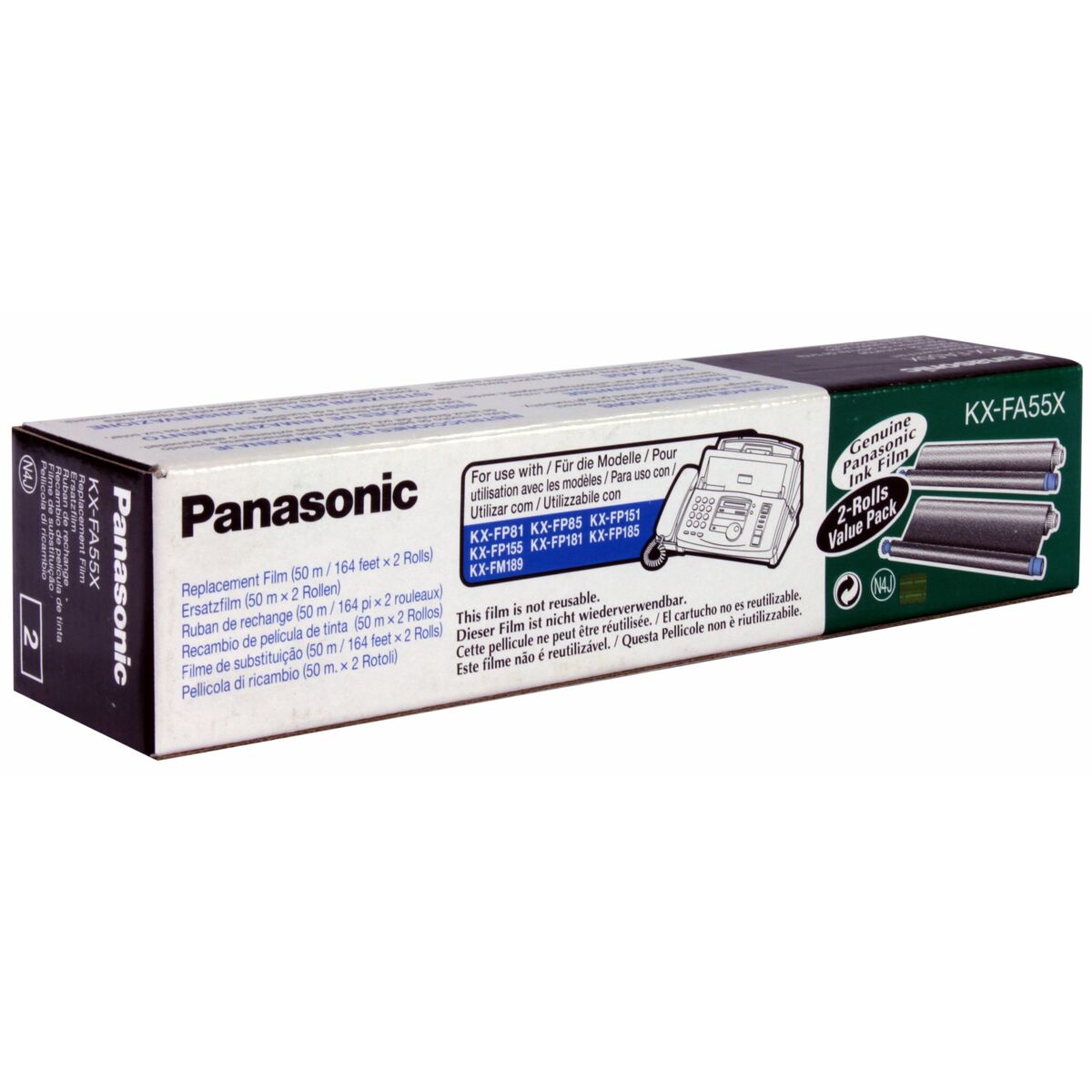 Thermotransfer-Farbband Panasonic KX-FA55X 2 Stücke