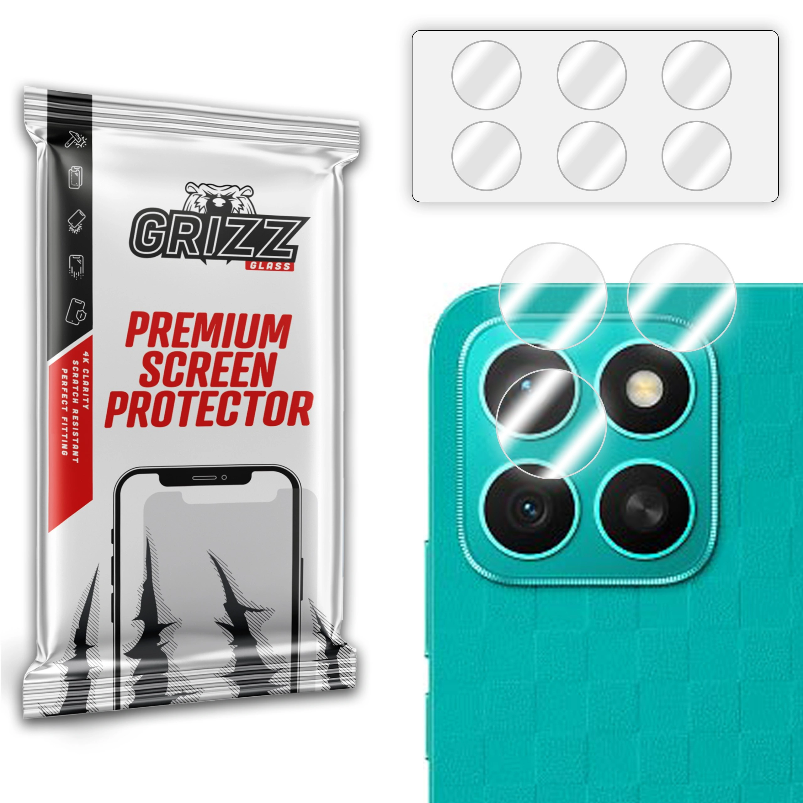 GrizzGlass HybridGlass Camera Honor X8c