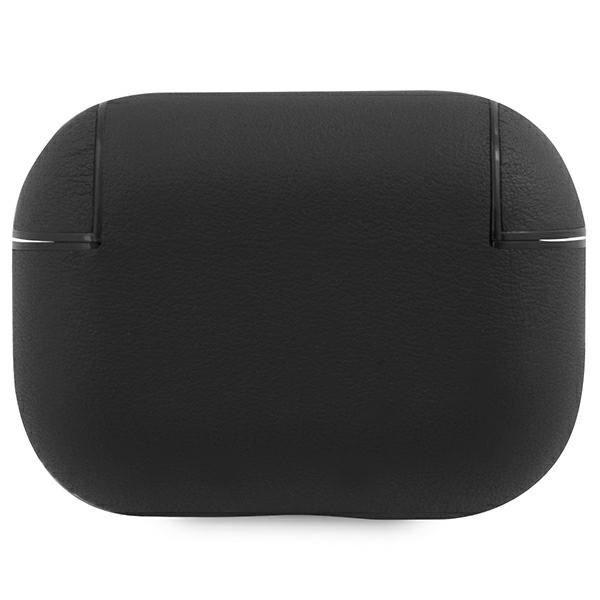 BMW BMAP2SSLBK Apple AirPods Pro 2 black Geniune Leather Silver Logo
