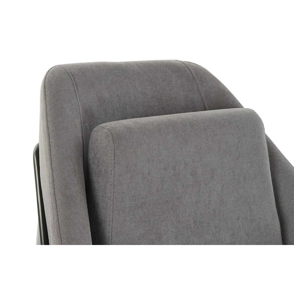 Armchair DKD Home Decor 75 x 76 x 82 cm Black Grey Metal