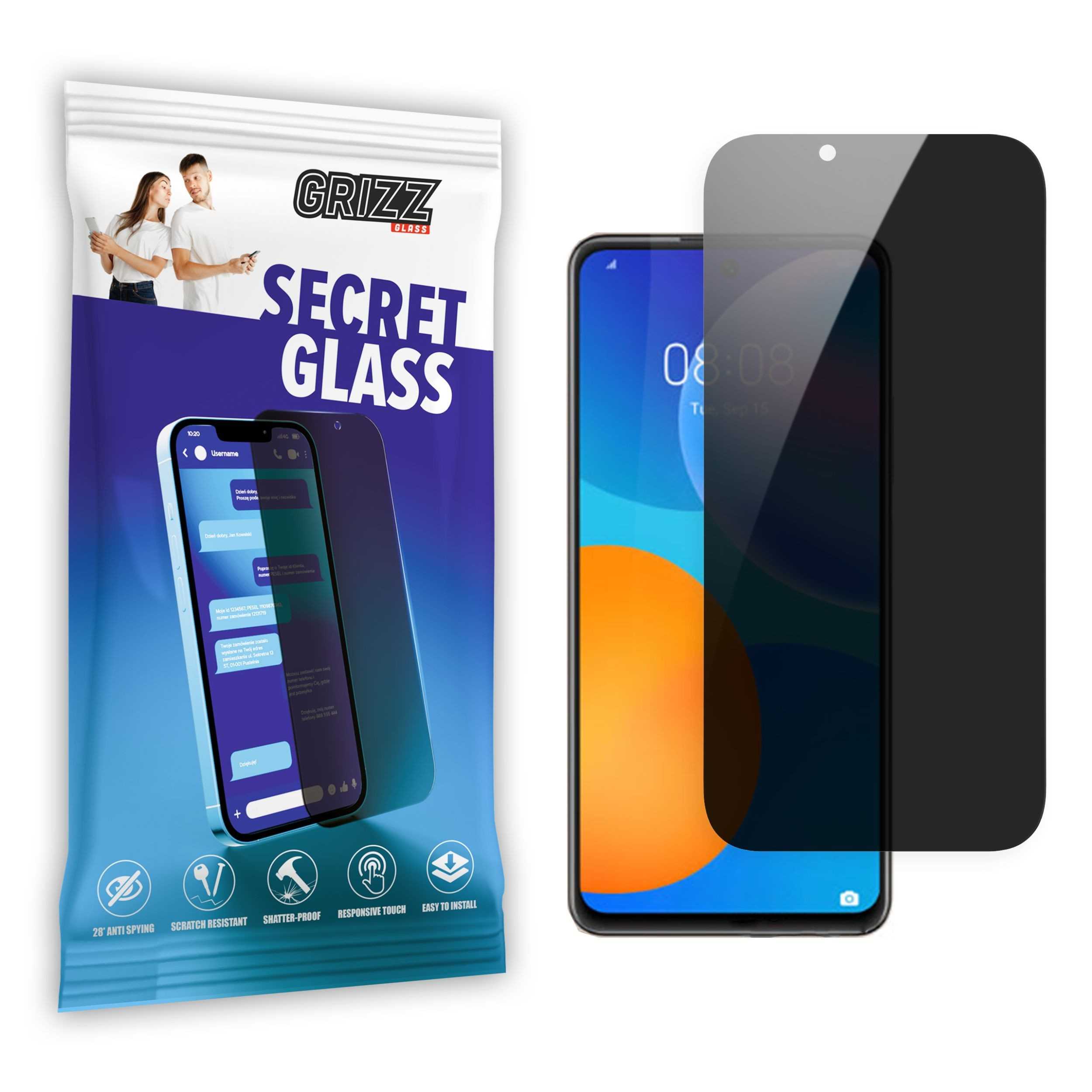 GrizzGlass SecretGlass Huawei P Smart 2021