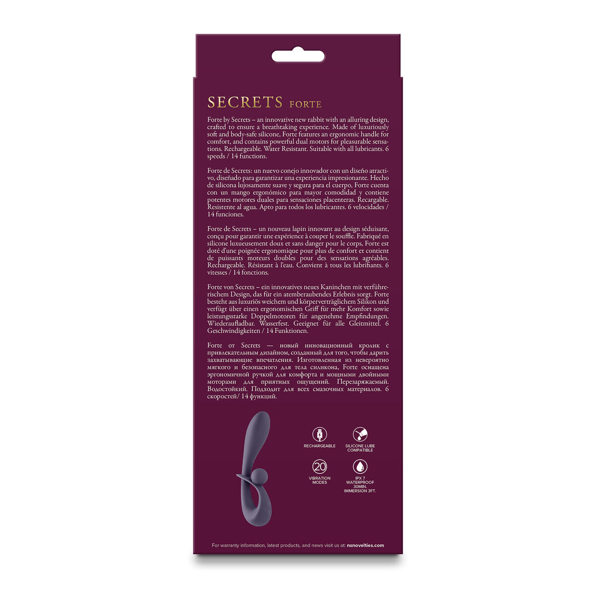 Vibrator NS Novelties Secrets Grey