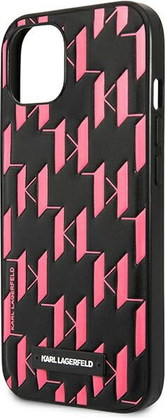 Karl Lagerfeld KLHCP13SMNMP1P Apple iPhone 13 mini hardcase pink Monogram Plaque