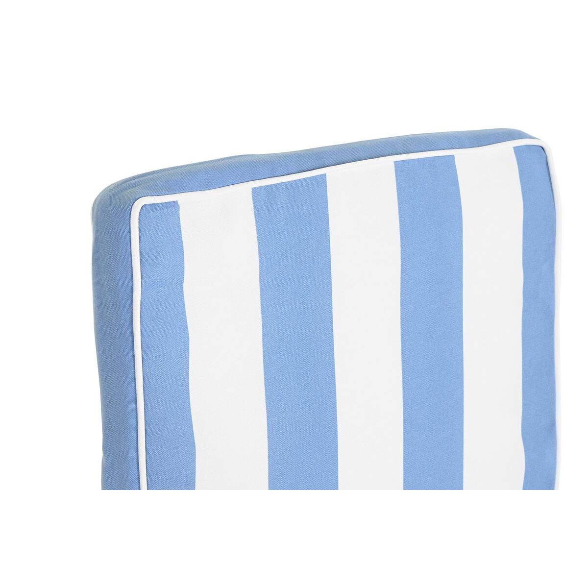 Stuhl-Kissen DKD Home Decor Streifen Weiß Himmelsblau (42 x 4 x 115 cm)