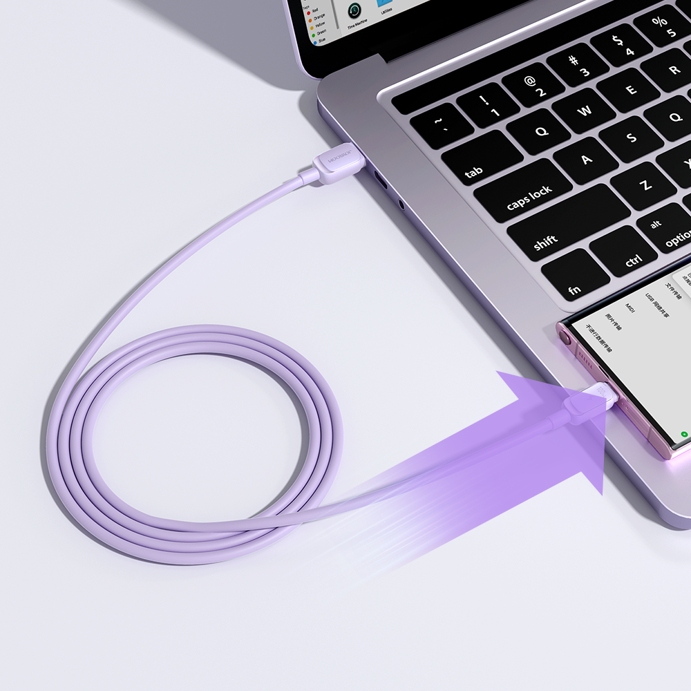 Joyroom S-AC027A14 USB-A/USB-C Cable 3A 1,2m purple