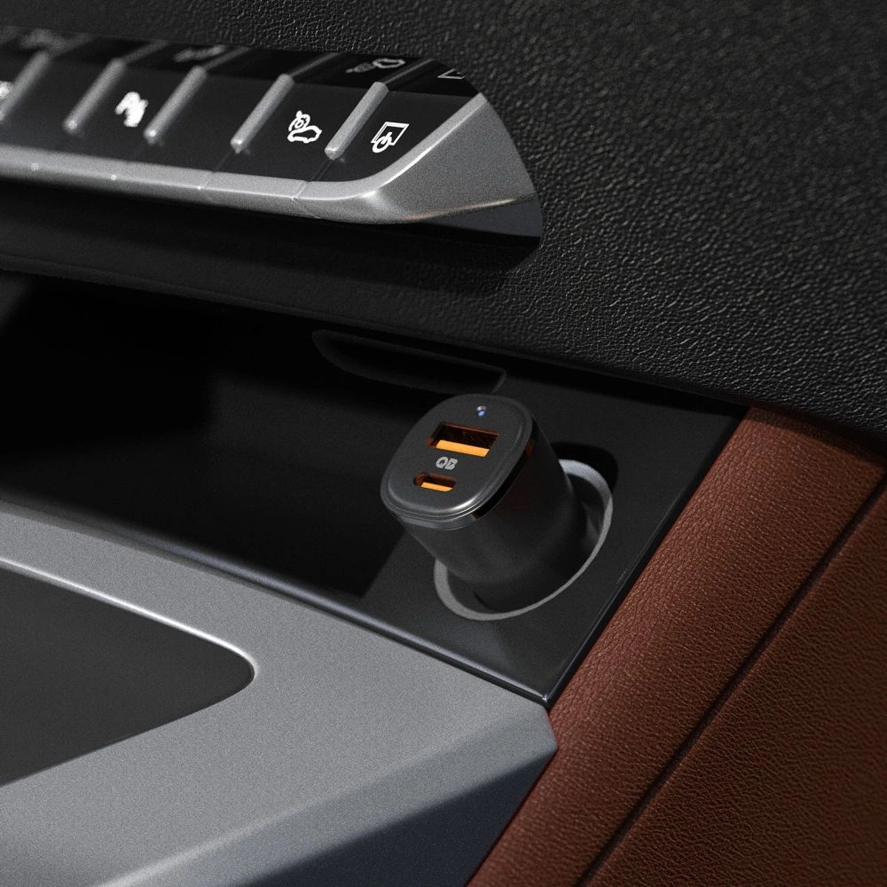 Spigen EV482 ArcStation Essential Car Charger USBA, USB-C 48W Black