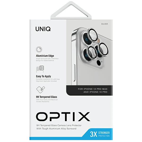 UNIQ Optix Aluminium Camera Lens Protector Apple iPhone 14 Pro / 14 Pro Max sterling silver