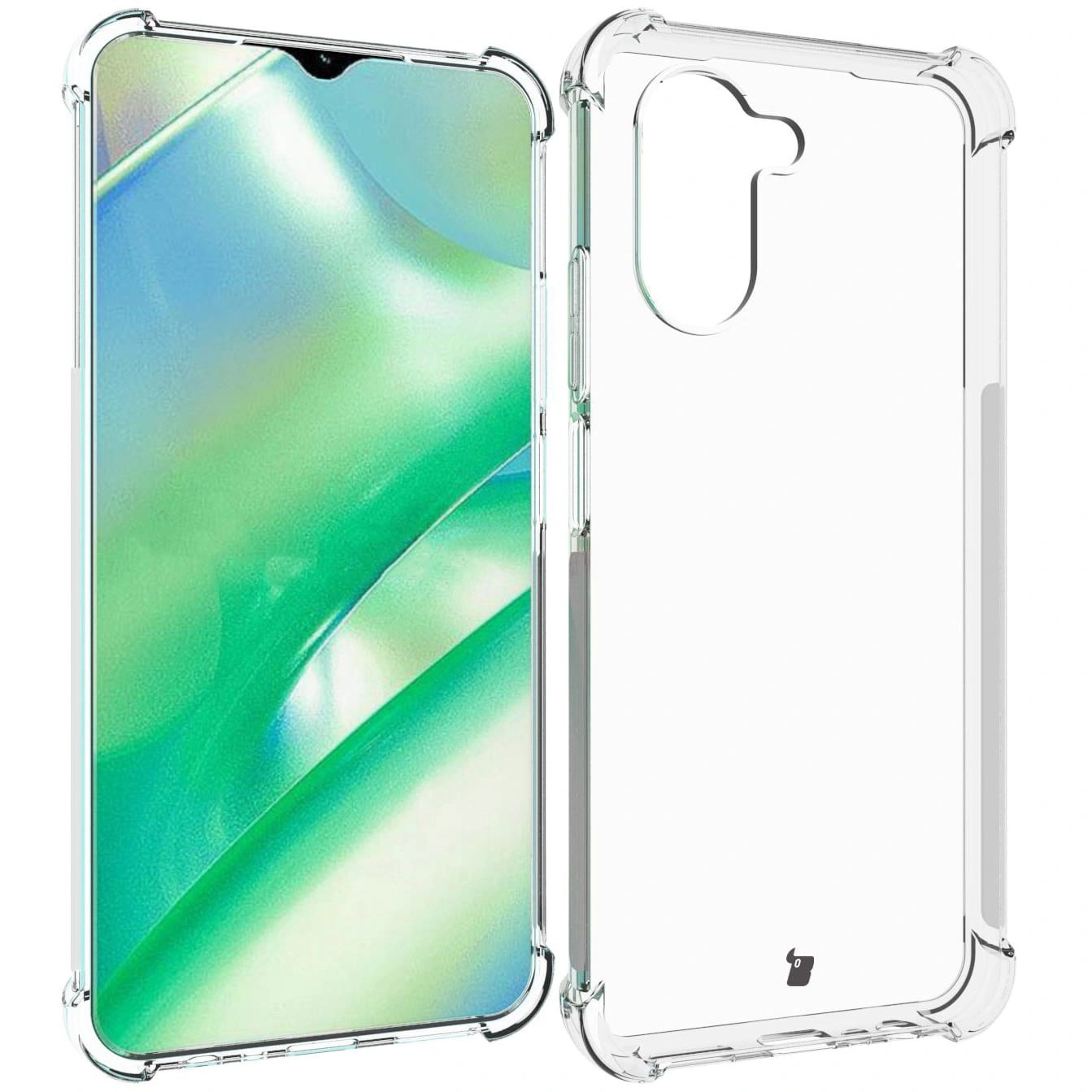Bizon Case Clear Pack case + 2x screen glass Realme C33 clear