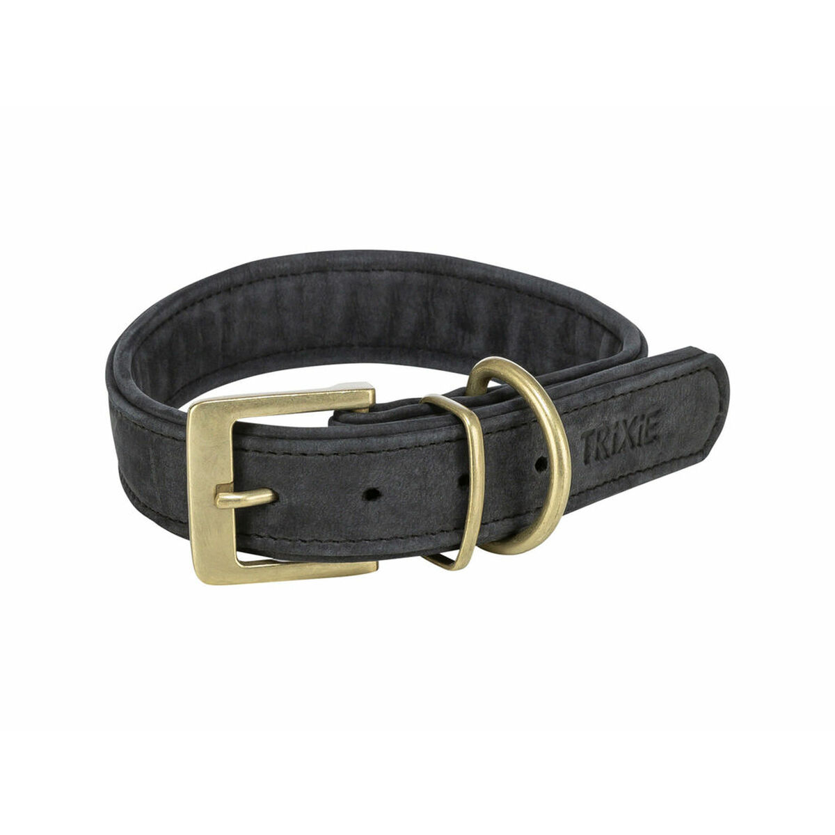 Dog collar Trixie Pure Black L/XL 52-63 cm