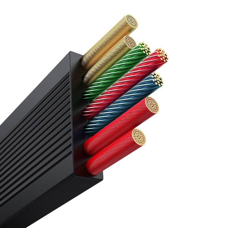 Baseus Free2Draw 3w1 USB-C / USB-C, Lightning, MicroUSB cable 100W 1.1m black