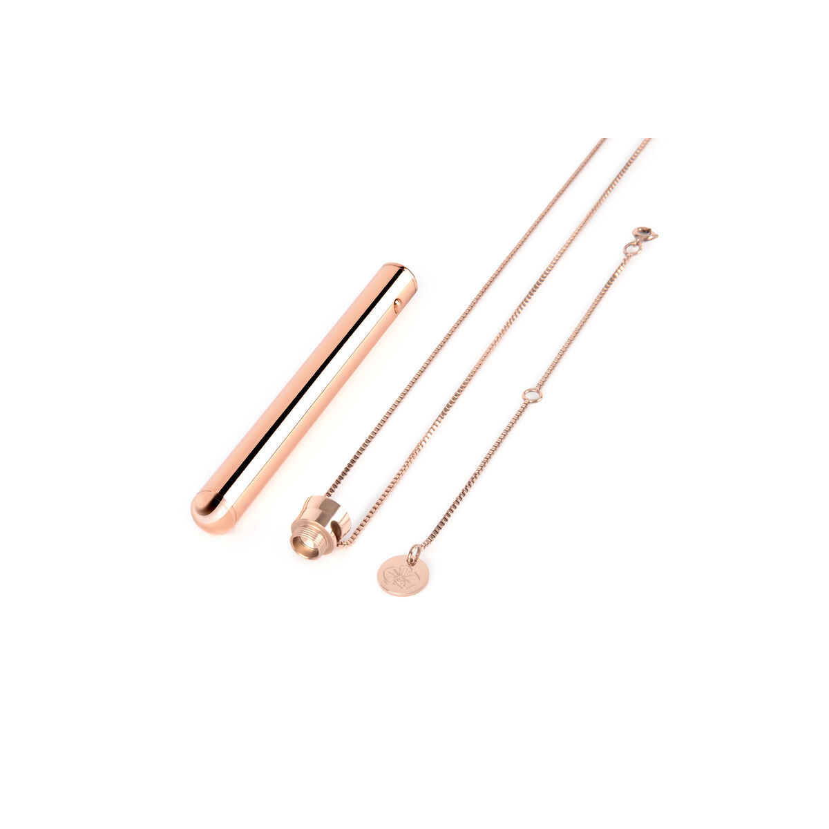 Bullet Vibrator Le Wand Necklace Pendant Rose Gold Bullet Vibrator Le Wand Necklace Pendant Rose Gold