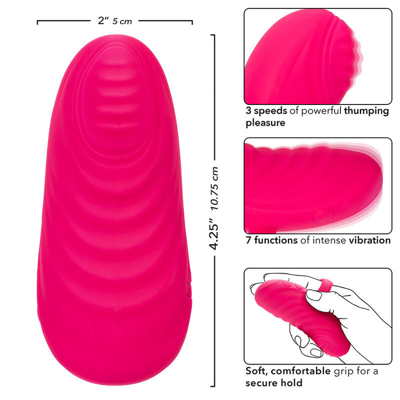 CALEXOTICS - ENVY HANDHELD ROLLING BALL MASSAGER 7 VIBRATIONS PINK
