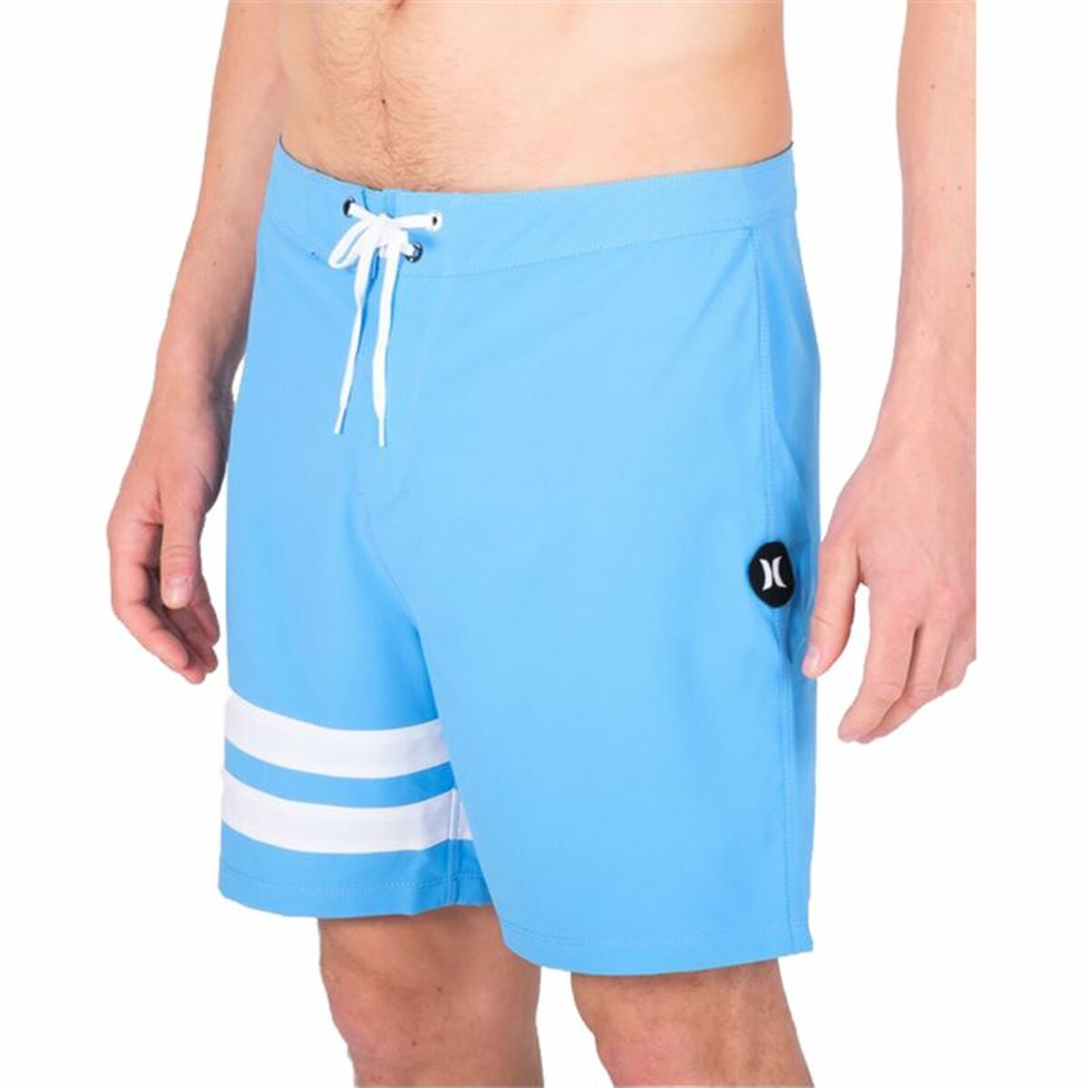 Men’s Bathing Costume Hurley Block Party 18" Sky blue
