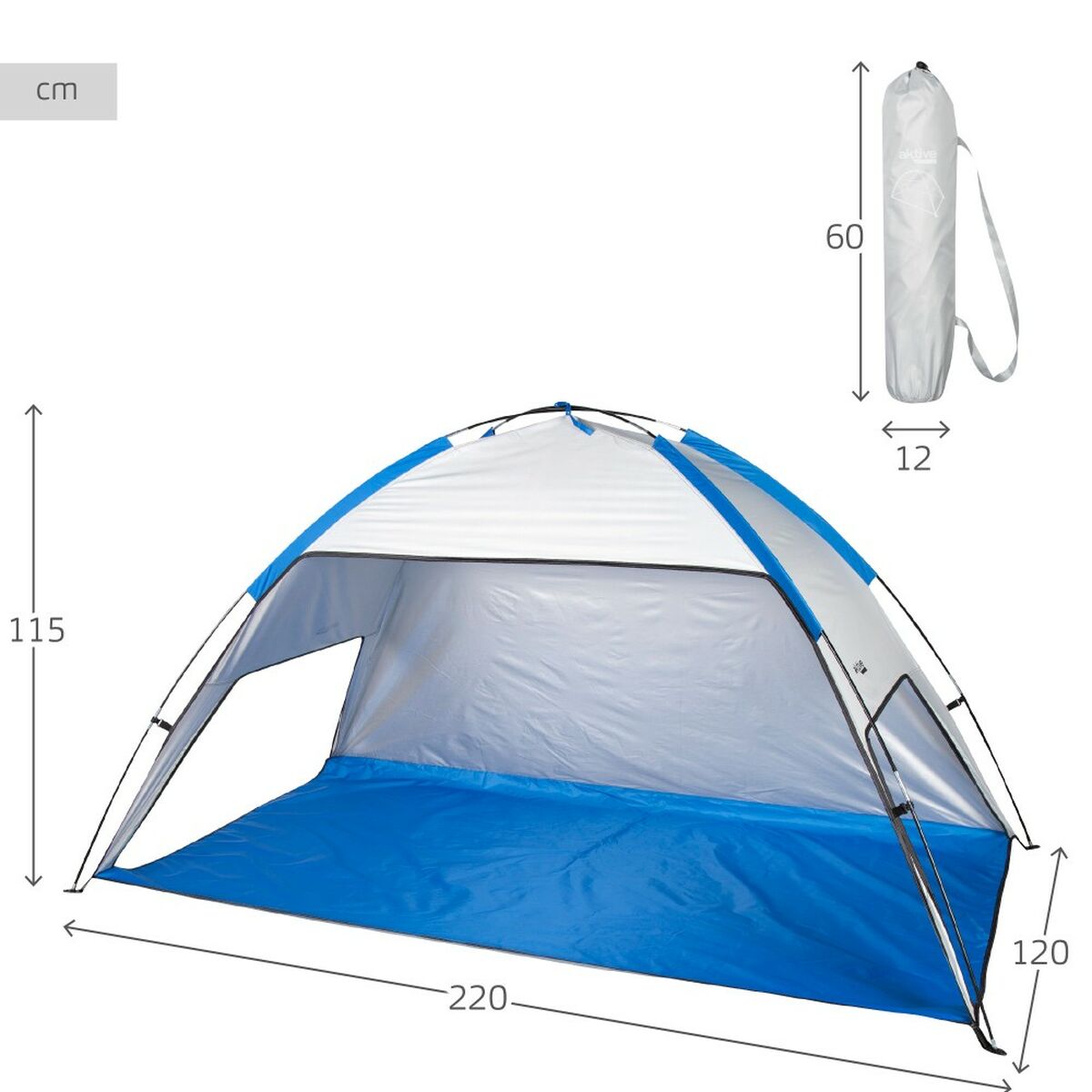 Beach Tent Aktive Polyester 220 x 115 x 120 cm