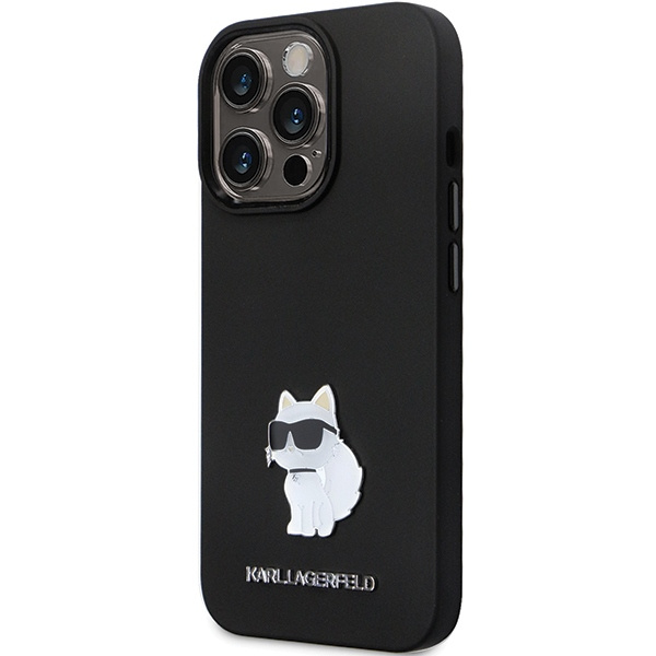 Karl Lagerfeld KLHCP13LSMHCNPK iPhone 13/13 Pro hardcase Silicone C Metal Pin black