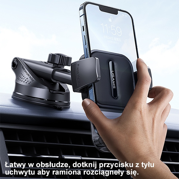 USAMS Dashboard Car Mount Holder black (US-ZJ072)