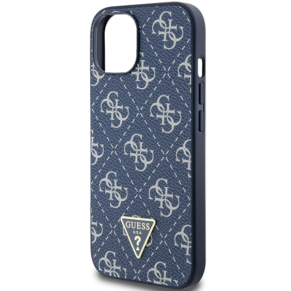 Guess GUHCP15MPG4GPB Apple iPhone 15 Plus / 14 Plus hardcase 4G Triangle Metal Logo blue