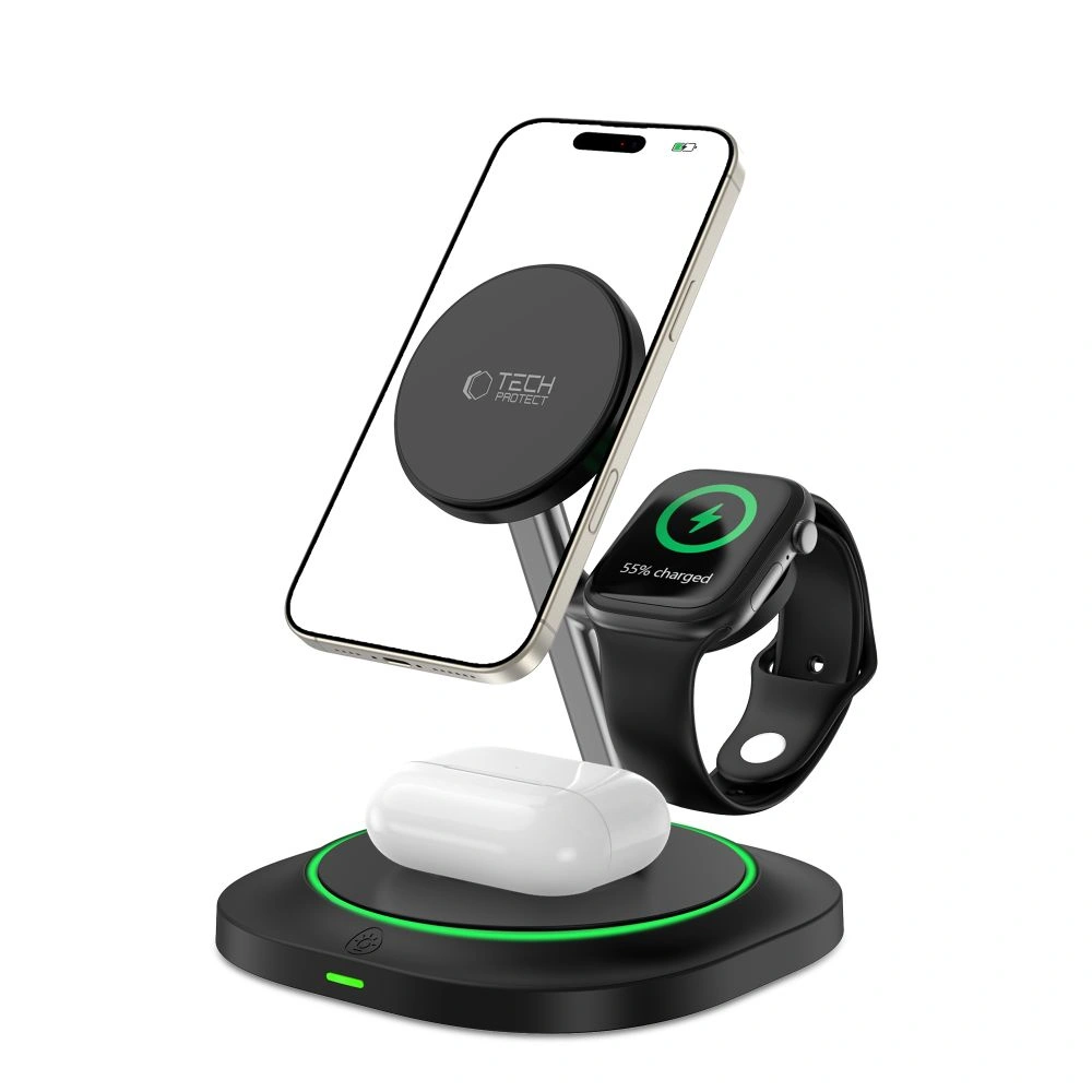 Tech-Protect QI15W-A46 Magnetic MagSafe Wireless Charger Black