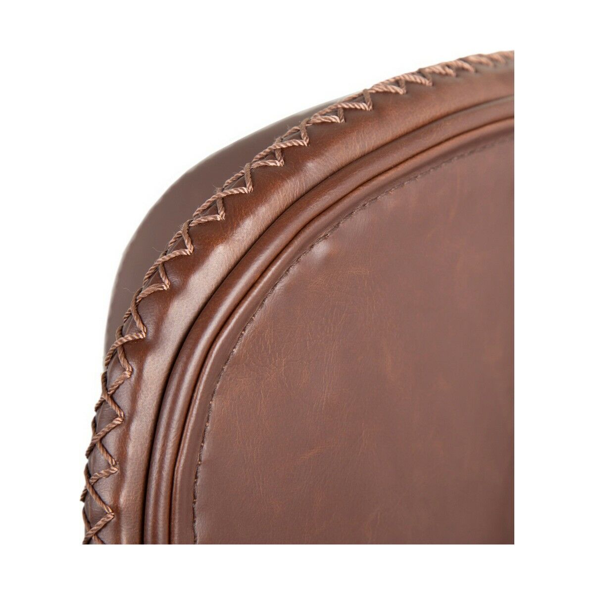 Stool 45 x 48,5 x 95 cm Metal Camel Synthetic Leather