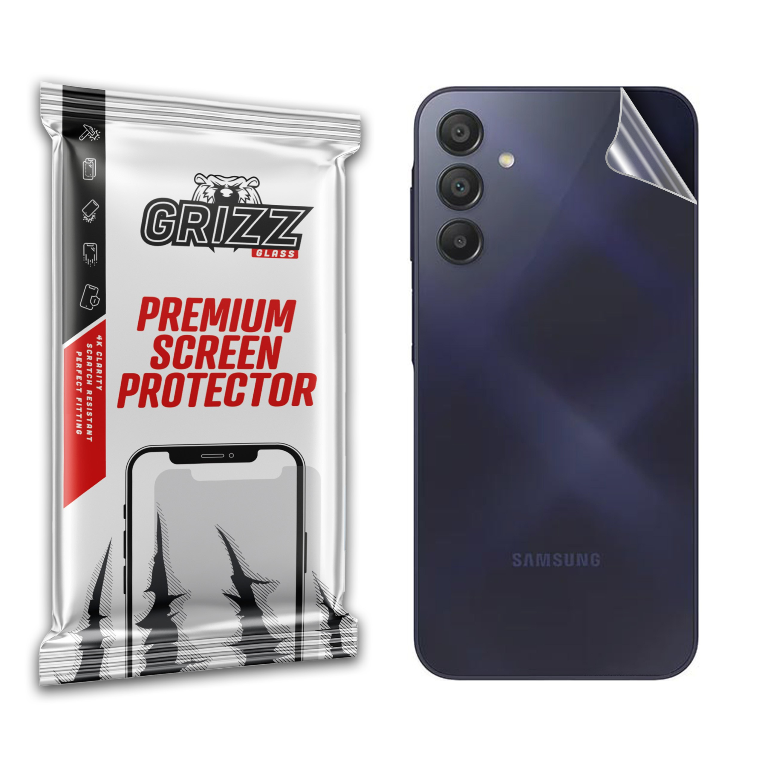 GrizzGlass SatinSkin Samsung Galaxy A15