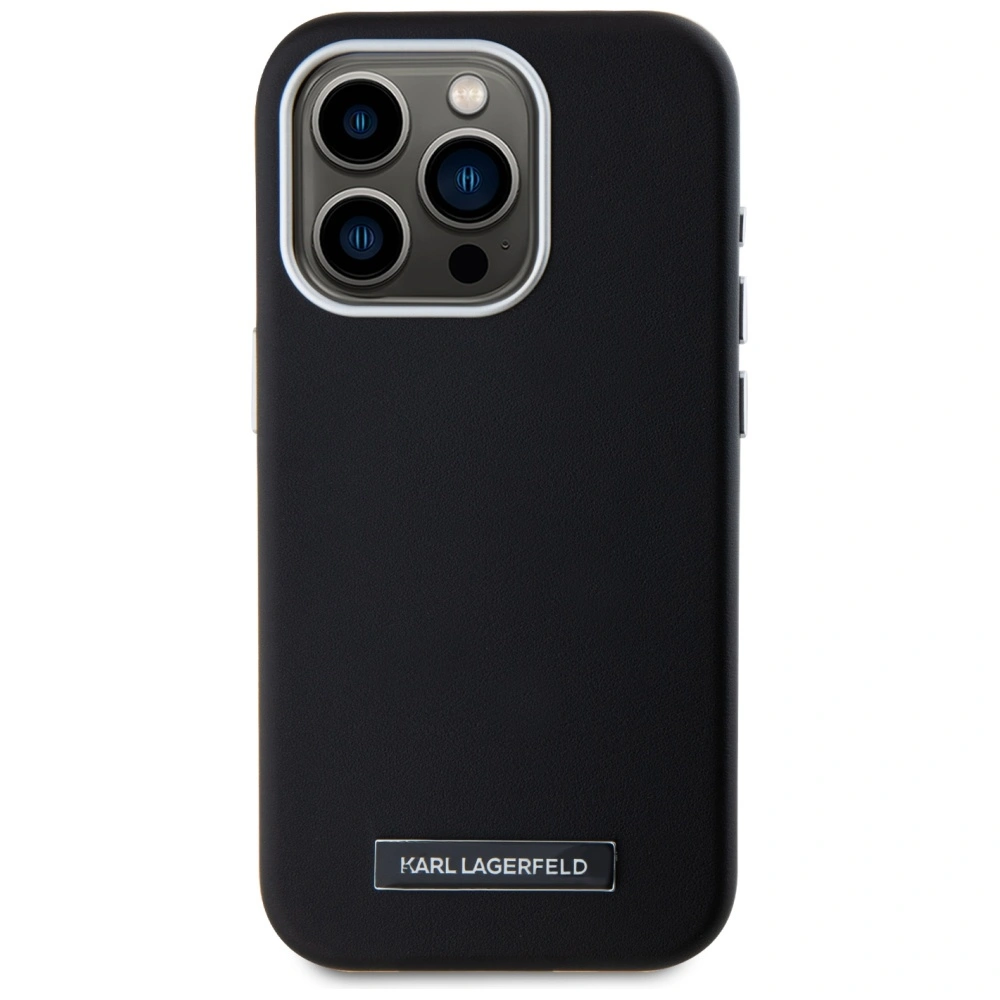 Etui Karl Lagerfeld FW Metal Plate MagSafe do Apple iPhone 15 Pro Max czarny