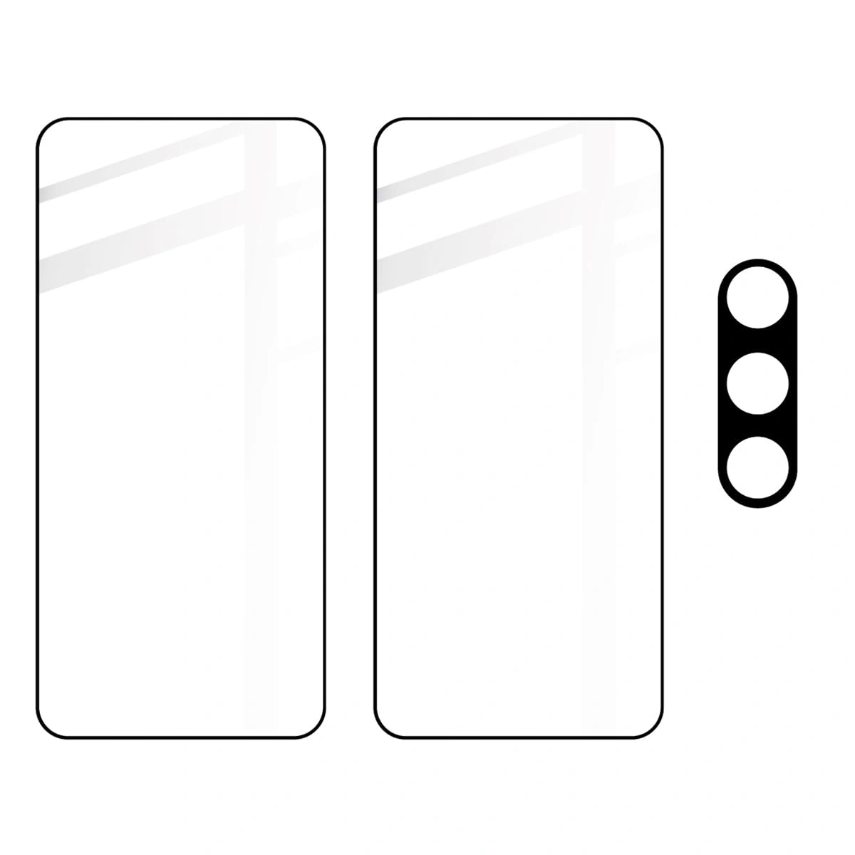BIZON Edge 2 2x screen glass + camera glass Samsung Galaxy S23