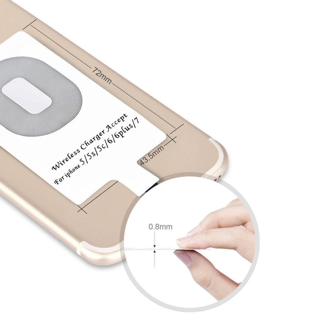 Choetech WP-IP Adapter for wireless charging Lightning Qi white