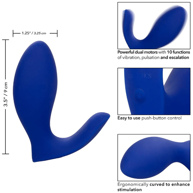 ADMIRAL - RIMMING PROSTATE STIMULATOR & VIBRATOR BLUE