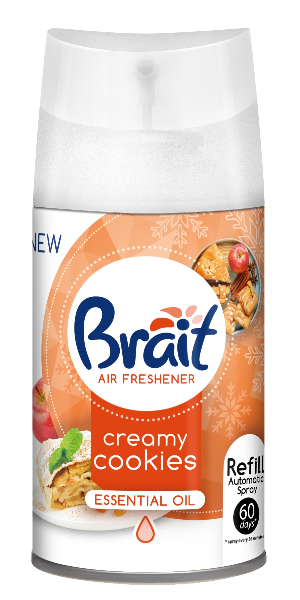 Brait Air Freshener Odświeżacz powietrza automatyczny Creamy Cookies - zapas 250ml