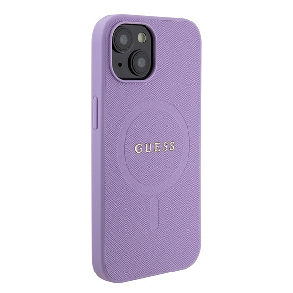 Guess GUHMP15MPSAHMCU Apple iPhone 15 Plus / 14 Plus hardcase Saffiano MagSafe purple