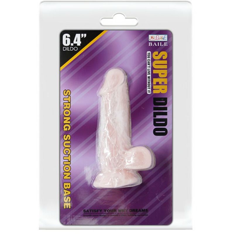 BAILE - SUPER DILDO REALISTIC DILDO FLESH 16.5 CM