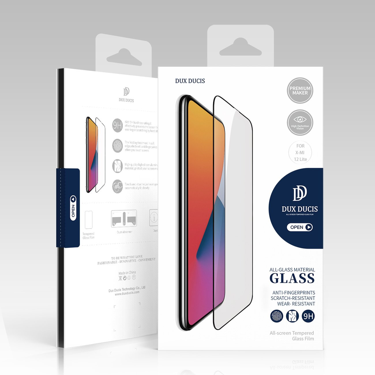 Dux Ducis 9D Tempered Glass Xiaomi 12 Lite black