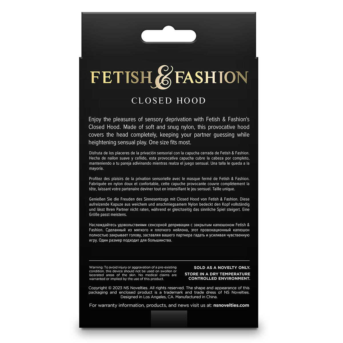 Mask NS Novelties Fetish & Fashion Black