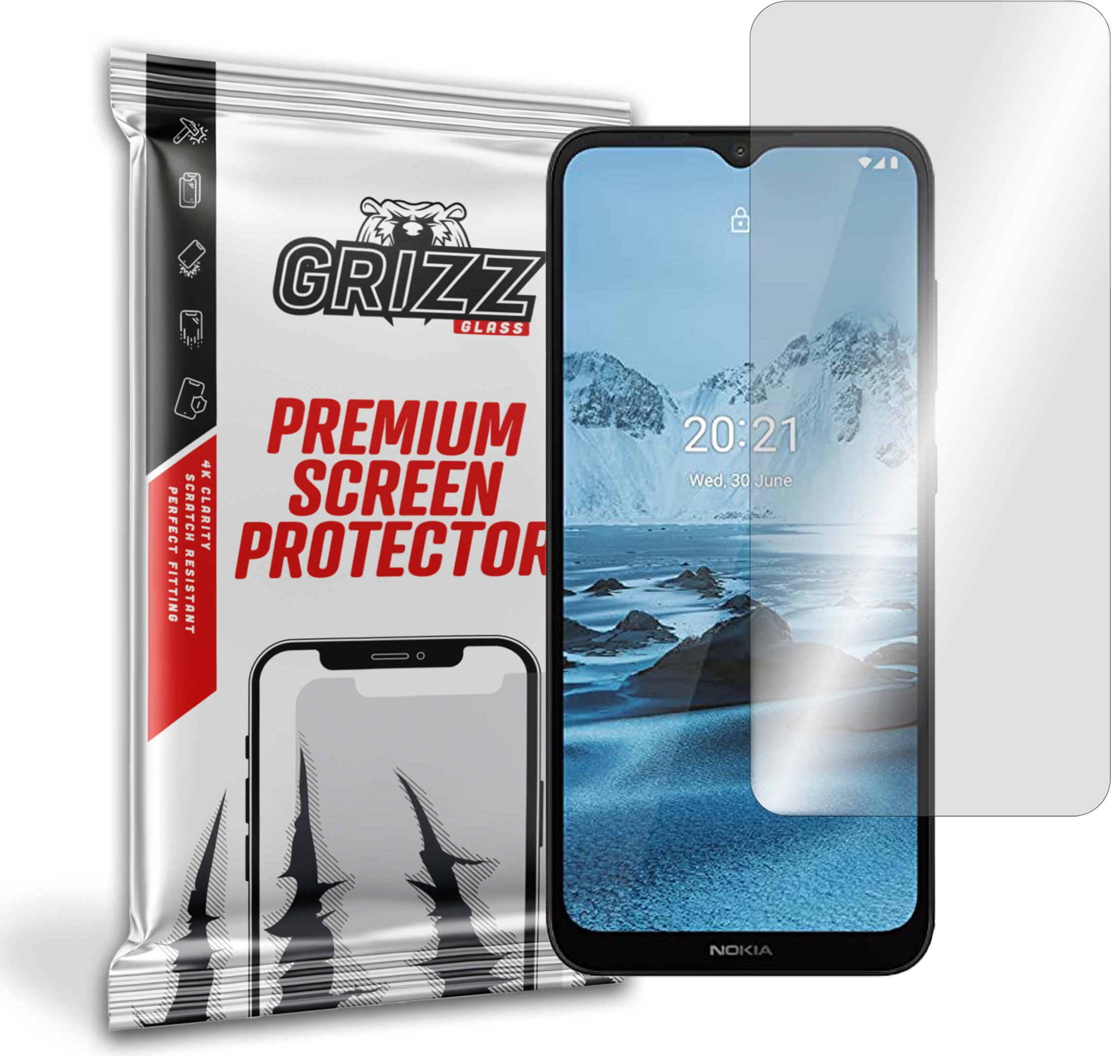 GrizzGlass HybridGlass Nokia C20 Plus